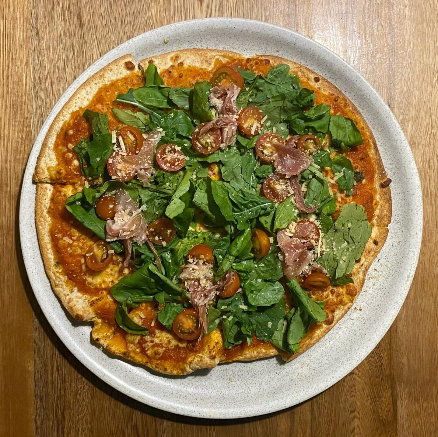 pizza serrana, restaurante saludable, marte pizza